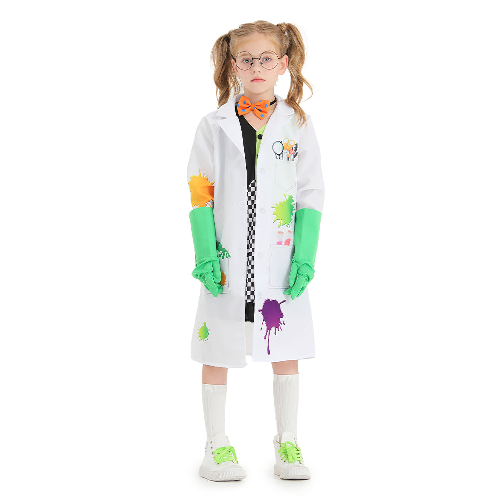 Scientist Geek Children Cosplay Costume