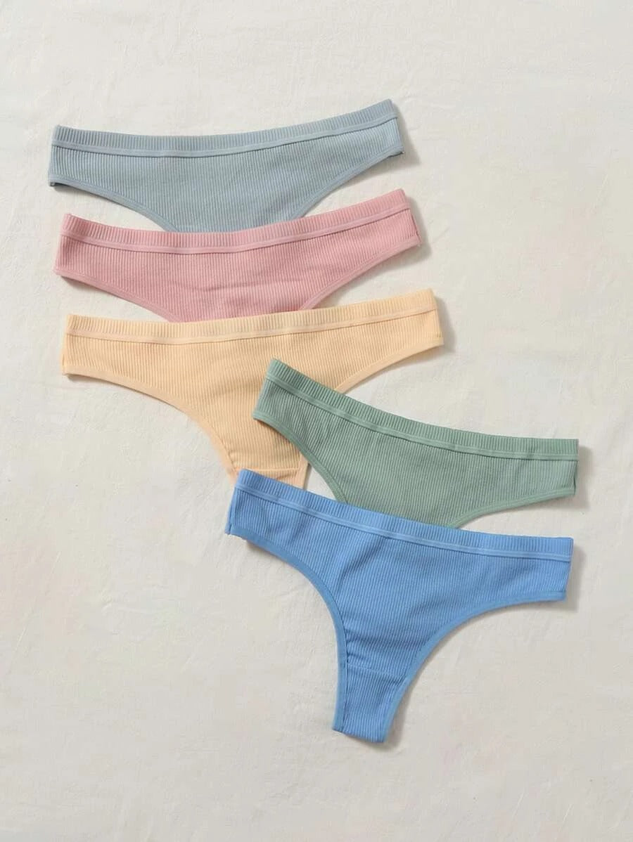 Set Of 5 Simple Thong Set L