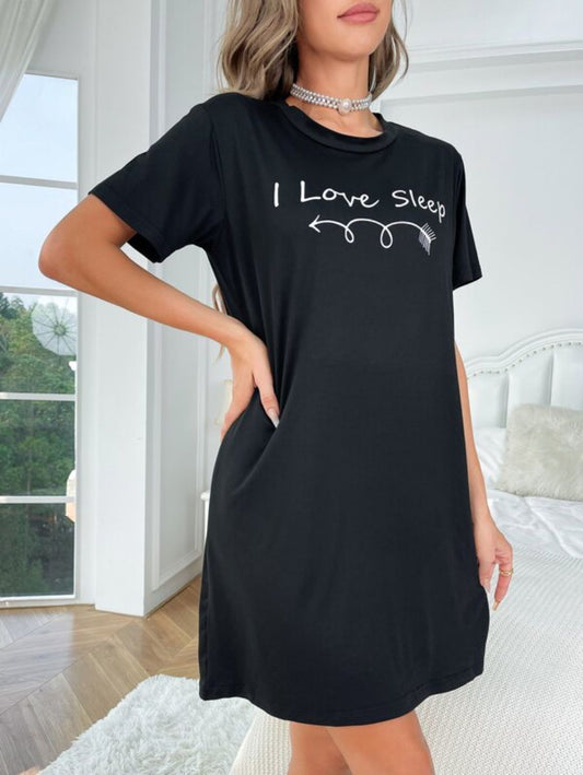 Slogan Design Nightdress