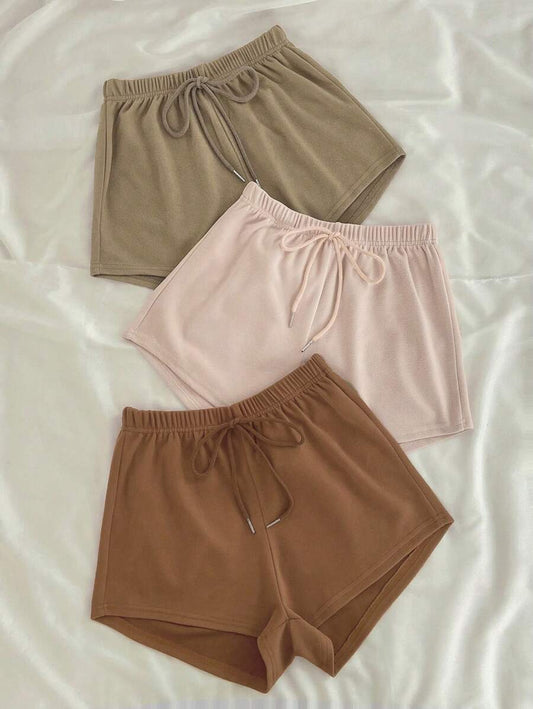 Solid Knot Front Lounge Shorts