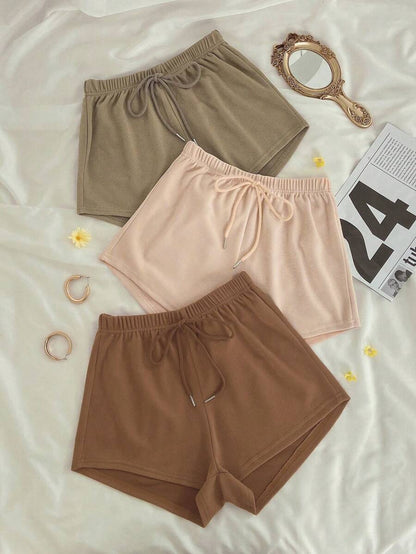 Solid Knot Front Lounge Shorts