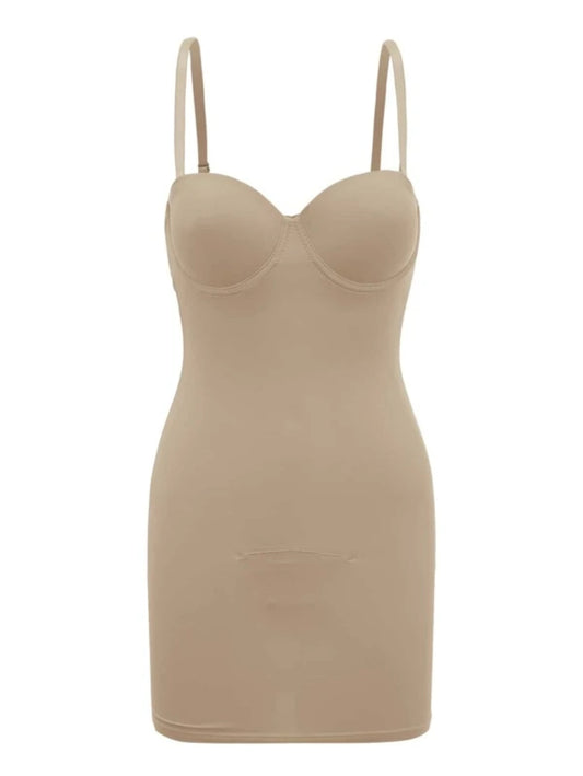 Solid Underwire Shapewear Slips