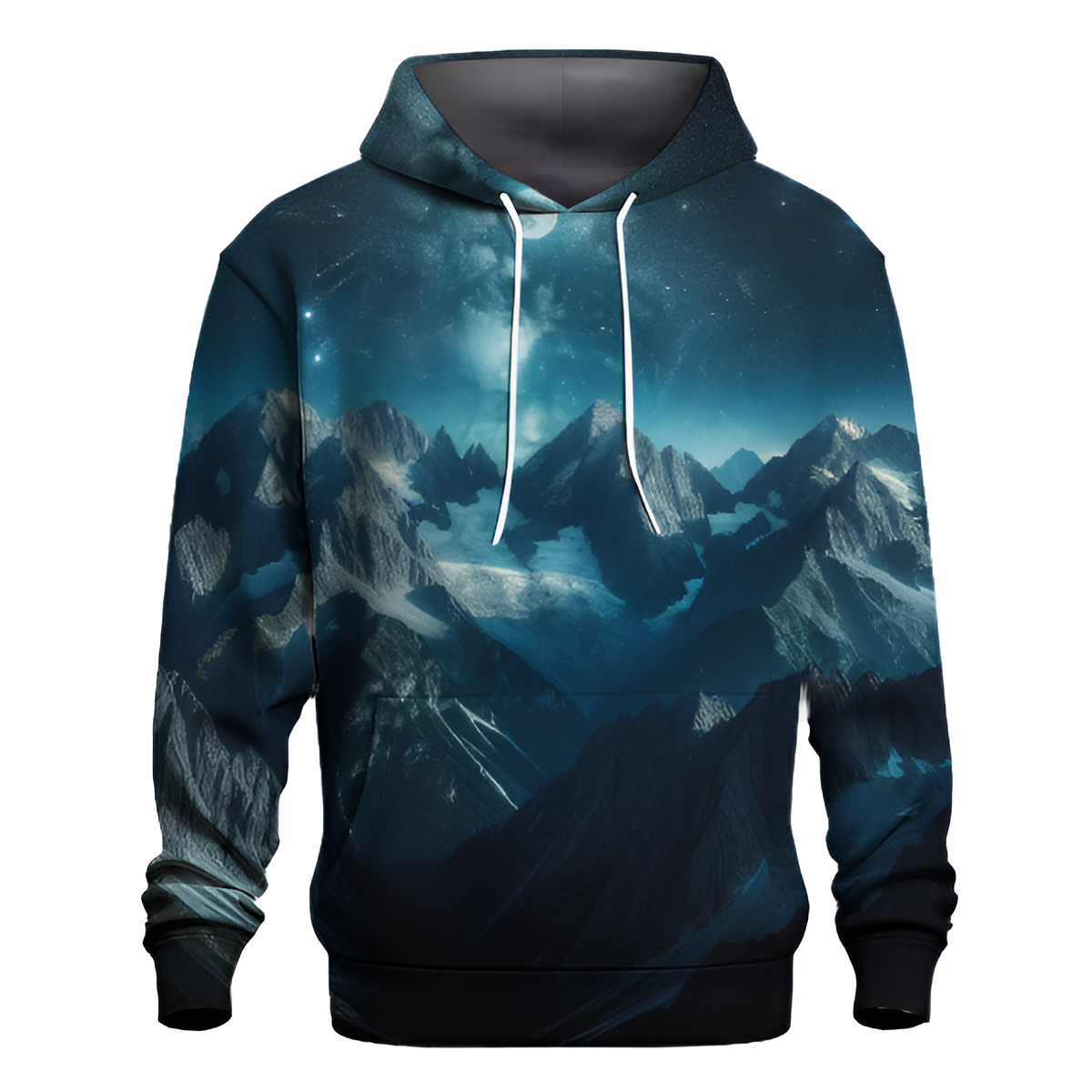 Starry Night Over The Mountains Hoodie