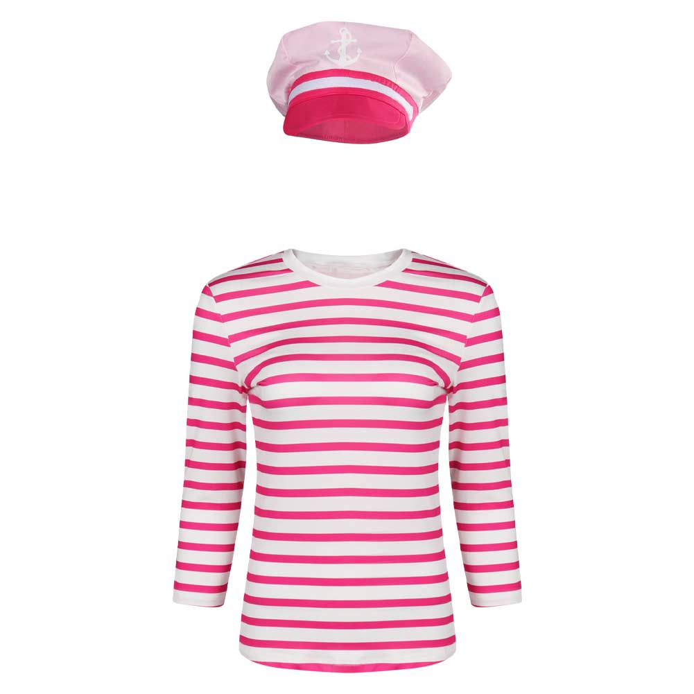 Striped Tops And Hats For Halloween Carnival 3XL