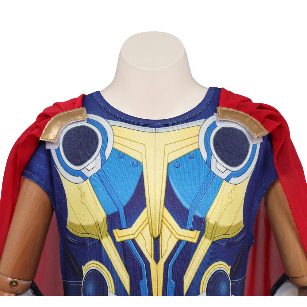 Thor Cosplay Costume With Cloak For Kids