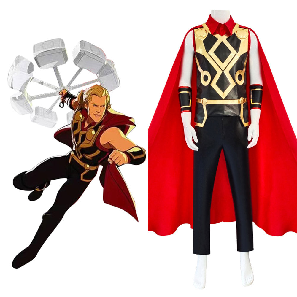 Thor Cosplay Costume With Cloak