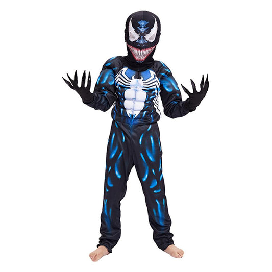 Venom Muscled Jumpsuit With Claws Cosplay Costume L