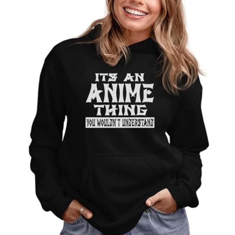 Vibrant Anime Themed Hoodie Black