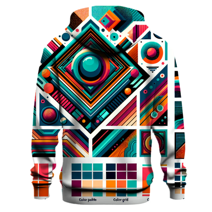 Funky Geometric Burst Hoodie