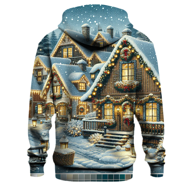 Classic Christmas Cottages Hoodie