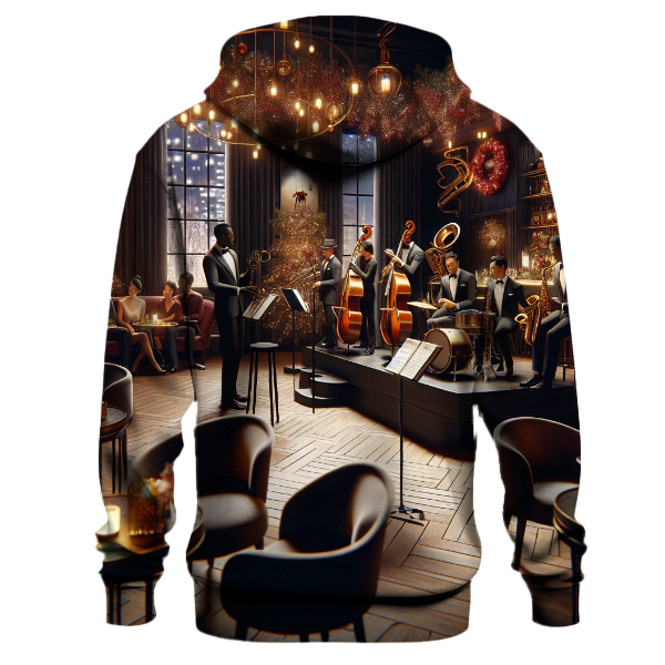 Festive Christmas Jazz Lounge Hoodie