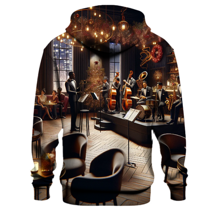 Festive Christmas Jazz Lounge Hoodie