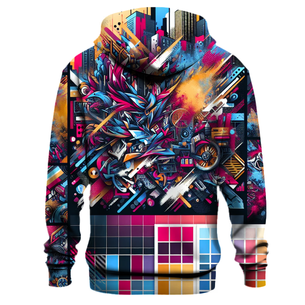 Urban Graffiti Groove Hoodie