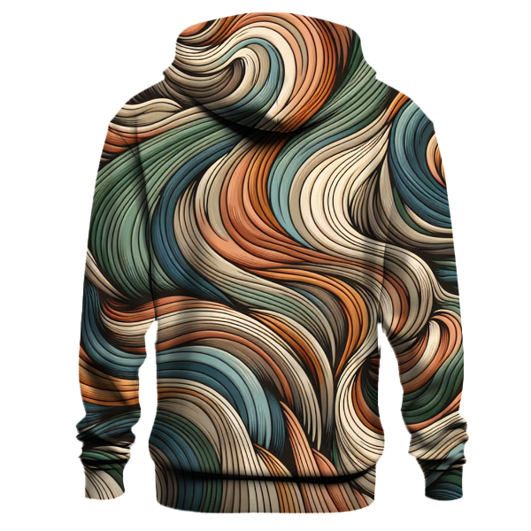 Retro Boho Waves Hoodie