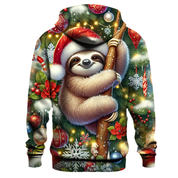 Merry Christmas Sloth Style Hoodie