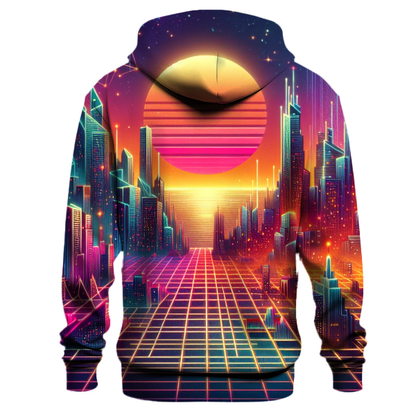 Synthwave Sunset Horizon Hoodie