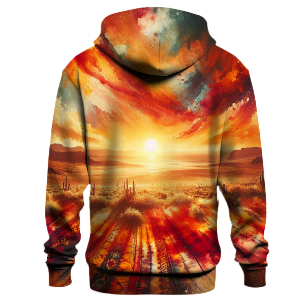 Desert Sunset Tie-dye Design Hoodie