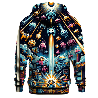 Retro Space Invaders Hoodie