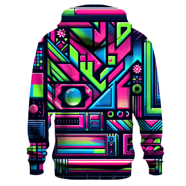 Retro Digital Delight Hoodie