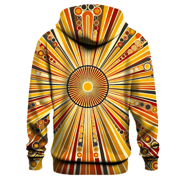 Vintage Sunburst Pattern Hoodie