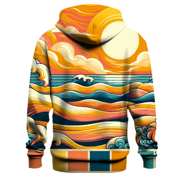 Groovy Sunshine Waves Hoodie