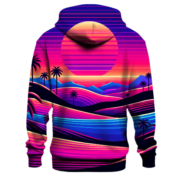 Funky Neon Landscape Hoodie