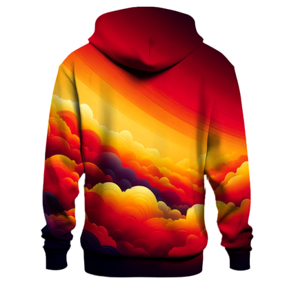 Fiery Horizon Gradient Hoodie