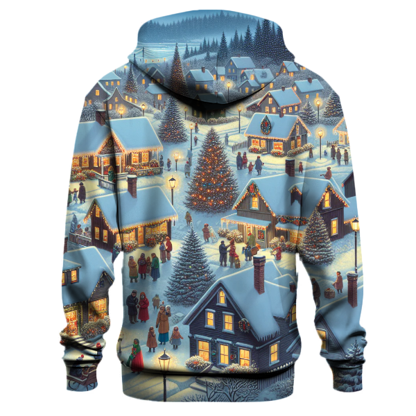 Frosty Christmas Village Hoodie