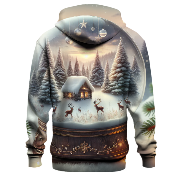 Whimsical Snow Globe Forest Hoodie