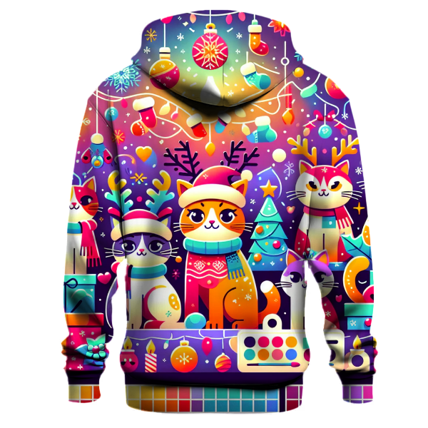 Festive Feline Friends Hoodie