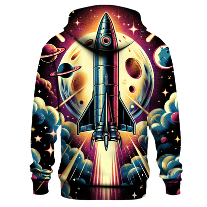 Retro Rocket Adventure Hoodie