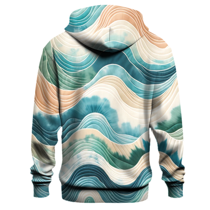 Breezy Coastal Waves Hoodie