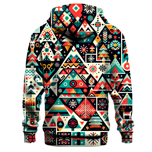 Funky Christmas Sweater Pattern Hoodie