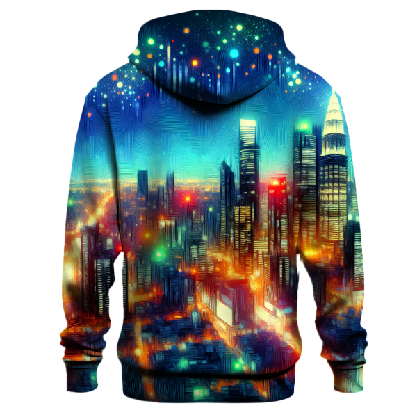 Vibrant City Nights Hoodie