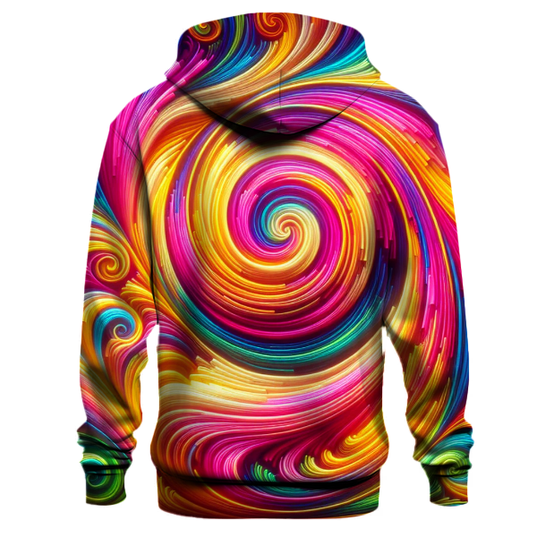 Funky Neon Swirls Hoodie