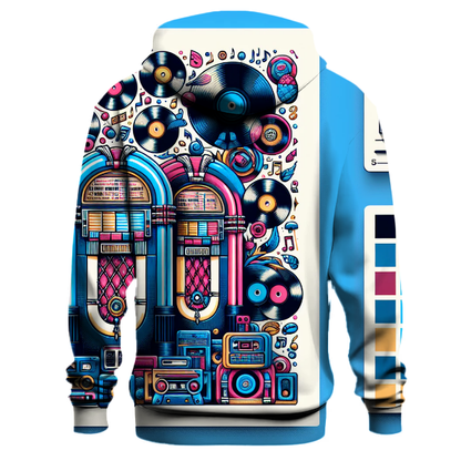 Vinyl Jukebox Graphics Hoodie