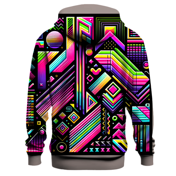 Radical 80s Pattern Hoodie