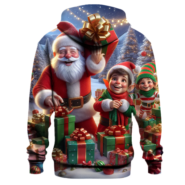 North Pole Gift Wrapping Party Hoodie