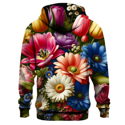 Vibrant Floral Bouquet Hoodie