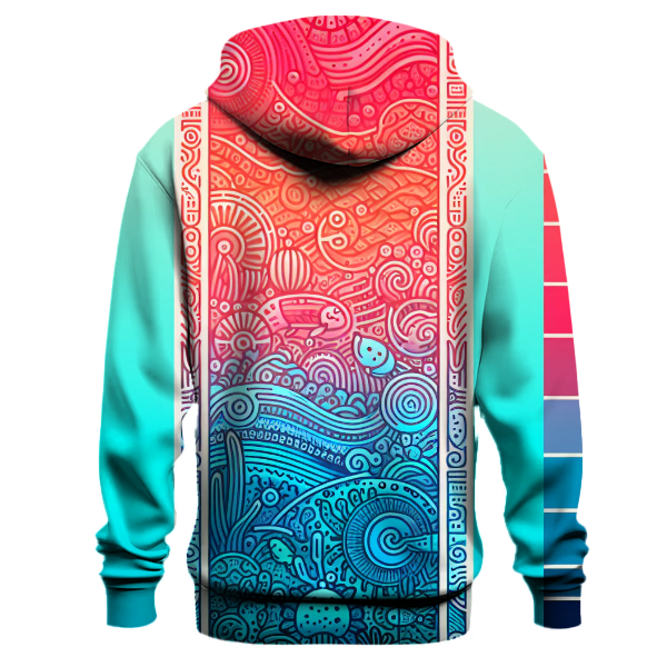 Coral Splash Hoodie