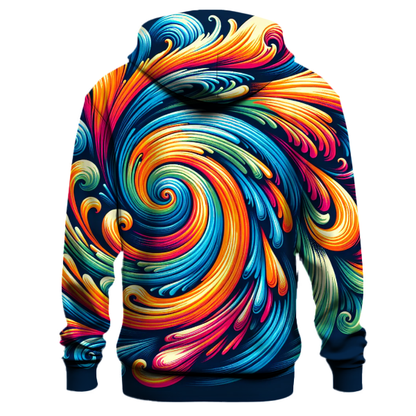 Funky Tie-Dye Swirl Hoodie