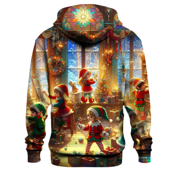 Magical Christmas Elf Workshop Hoodie