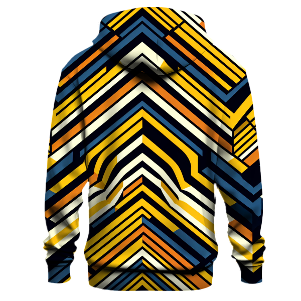 Bold Retro Zigzag Hoodie