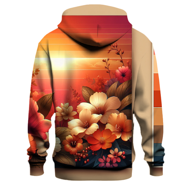 Floral Sunset Hoodie Lightweight Hoodies