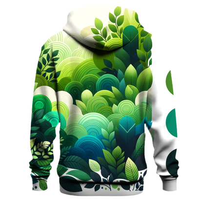 Lush Greenery Gradient Hoodie