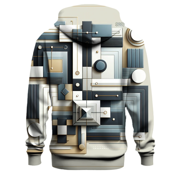 Elegant Geometric Fusion Hoodie