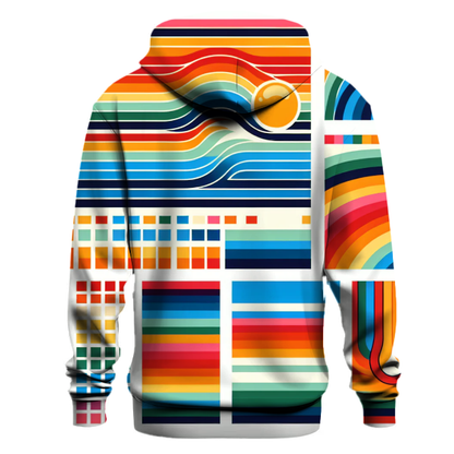 Retro Rainbow Stripes Hoodie