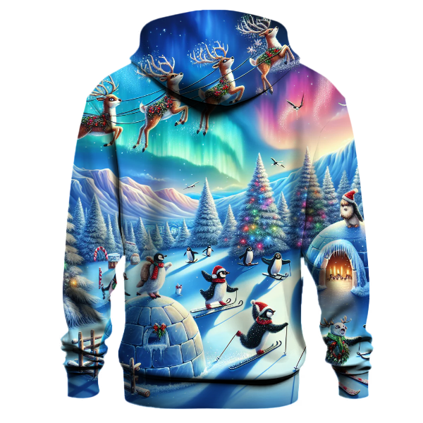 North Pole Skiing Adventure Hoodie