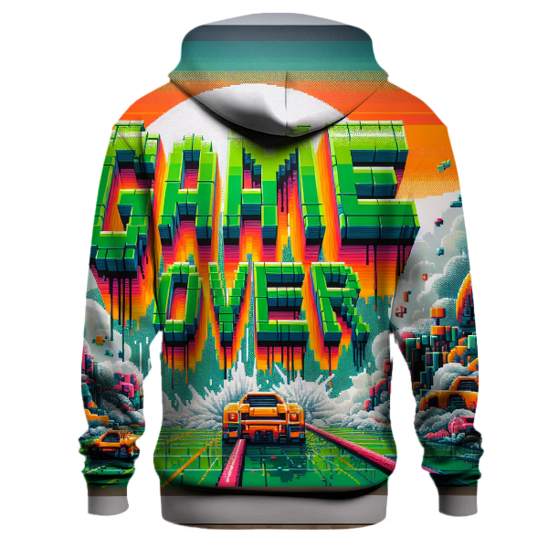 Retro Game Over Graphic Hoodie