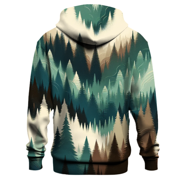 Winter Pine Forest Hoodie